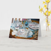 het theestelvaatwerk van China van het Kaart (Gele Bloem)