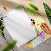 Het thema artsy waterverf-ijs personaliseren