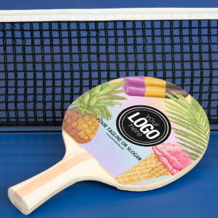 Het thema artsy waterverf-ijs personaliseren tafeltennisbatje