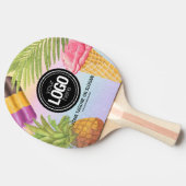 Het thema artsy waterverf-ijs personaliseren tafeltennisbatje (Zijkant)
