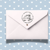 Het thema Bandit Semi Truck Zelfinktende Stempel