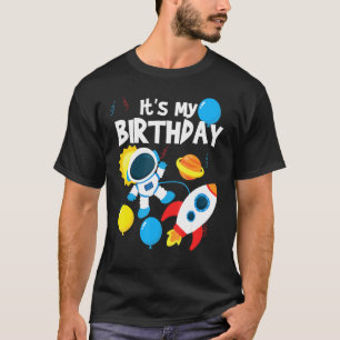 Het thema 'Birthday Space' is 'Birthday Astronaut' T-shirt