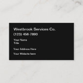 Het thema Cool Automotive Services Visitekaartje (Achterkant)