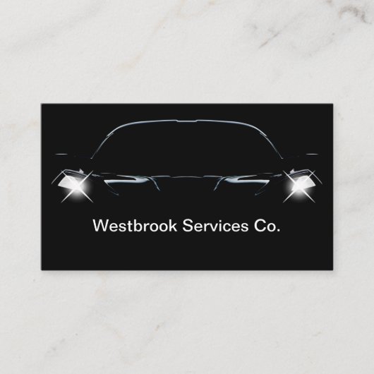 Het thema Cool Automotive Services Visitekaartje (Voorkant)