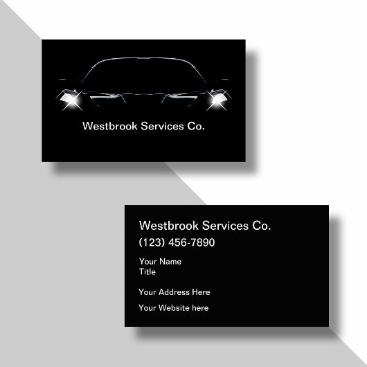 Het thema Cool Automotive Services Visitekaartje