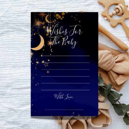 Het thema Cosmic stars wenst het baby shower spel