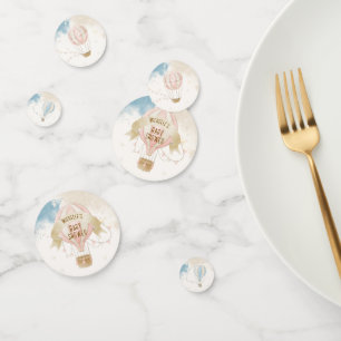 Het Thema Heet Luchtballon Pastel Baby Borrel Confetti