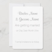 Het thema Orchid Wedding Day Save the Date (Achterkant)