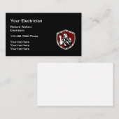 Het thema Retro Electricia Visitekaartje (Voorkant / Achterkant)