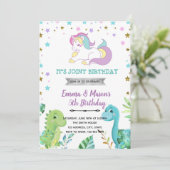 Het thema Uitnodiging van het Unicorn dragon (Staand voorkant)