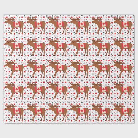 Het thema van Canada Day Cadeaupapier (Vlak)