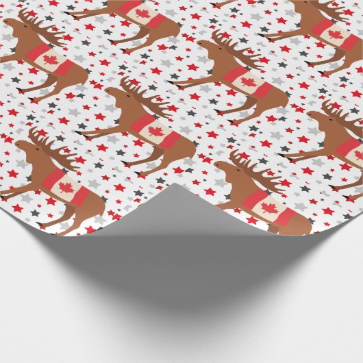 Het thema van Canada Day Cadeaupapier (Hoek)