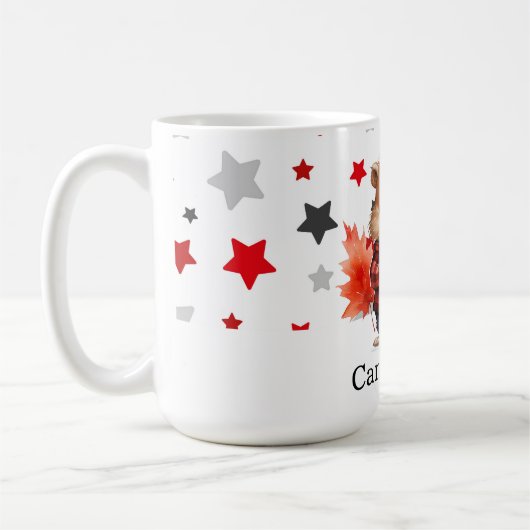 Het thema van Canada Day Koffiemok (Links)