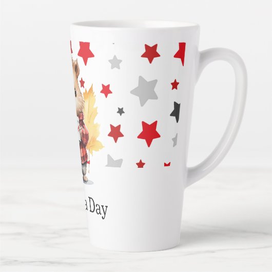 Het thema van Canada Day Latte Mok (Rechts)