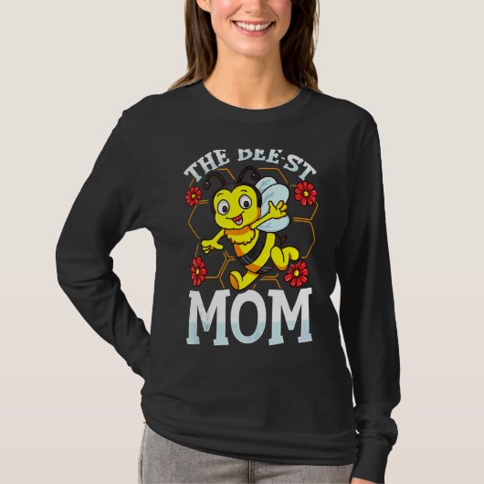 Het thema van de "Bee St Mam Cute & Tender Pun" vo T-shirt (Voorkant)