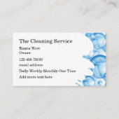 Het thema van de bellen van de reinigingsdienst visitekaartje (Voorkant)