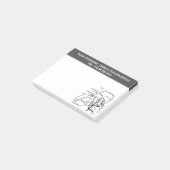 Het Thema van de Cartoon van de Bescherming van he Post-it® Notes (Schuin)