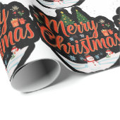 Het thema van de film is "Merry Christmas: Winter Cadeaupapier (Rol Hoek)