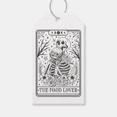 Het thema van de Food Lover Tarot Cadeaulabel (Voorkant)