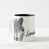 Het thema van de Pack Wolf Woodland Tweekleurige Koffiemok (Voorkant links)