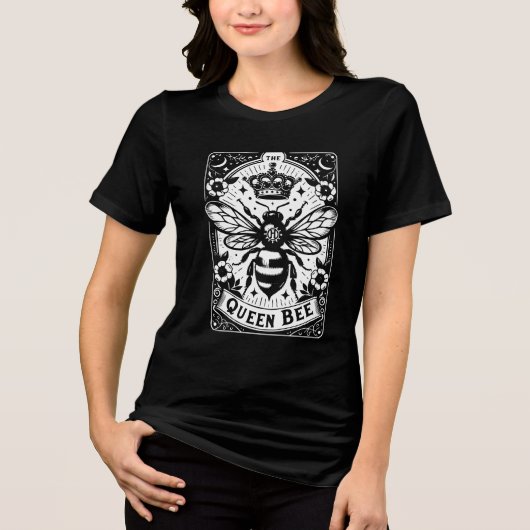 Het thema van de Queen Bee Tarot Tri-Blend Shirt (Voorkant)