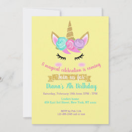 Het thema van de uitnodiging van het meisje op de 