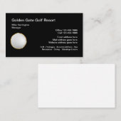 Het thema van de vakantie van Classy Golf Visitekaartje (Voorkant / Achterkant)