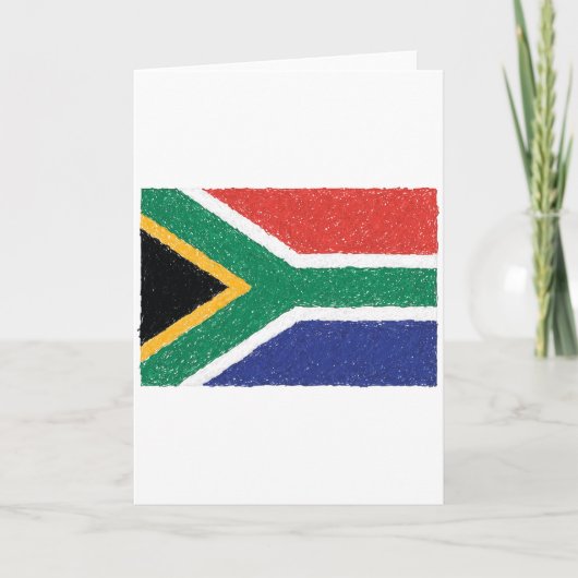 Het Thema van de Vlag van Zuid-Afrika Kaart (Voorkant)