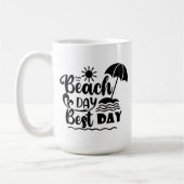 Het thema van de zomervakantie koffiemok (Links)