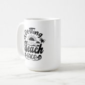 Het thema van de zomervakantie koffiemok (Voorkant links)