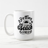 Het thema van de zomervakantie koffiemok (Links)