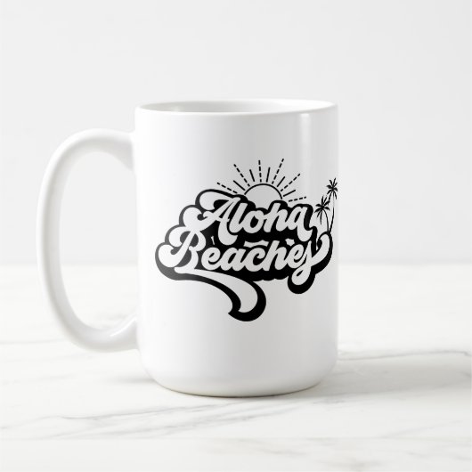 Het thema van de zomervakantie koffiemok (Links)