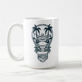 Het thema van de zomervakantie koffiemok (Links)