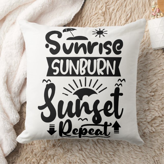 Het thema van de zomervakantie kussen (Deken)