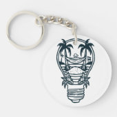 Het thema van de zomervakantie sleutelhanger (Voorkant)