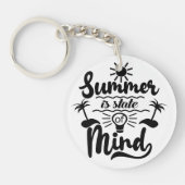 Het thema van de zomervakantie sleutelhanger (Voorkant)