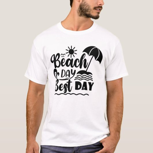 Het thema van de zomervakantie t-shirt (Voorkant)