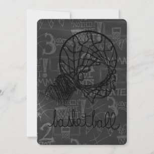 Het Thema van het Basketbal van de Uitnodiging van