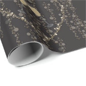 Het thema van het nieuwe jaar champagne cadeaupapier (Rol Hoek)