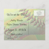 Het thema van het Sportweddenschap van de softbal  Aankondigingskaart (Achterkant)