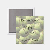 Het thema van het Sportweddenschap van de softbal Magneet (Voorkant / Achterkant)