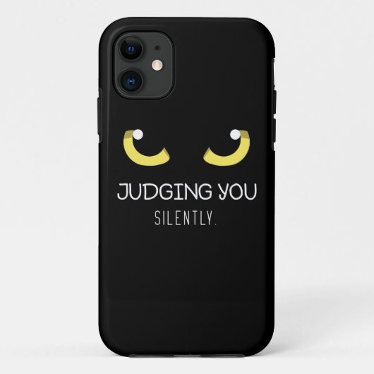 Het thema van Judging You Silently Case-Mate iPhone Case (Achterkant)