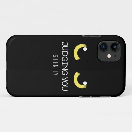 Het thema van Judging You Silently Case-Mate iPhone Case (Achterkant (horizontaal))