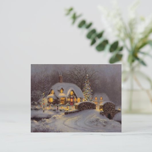 Het Thema van Kerstmis Feestdagenkaart (Staand voorkant)