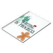 Het thema van Kerstmis Schrijven in Progress Notit Notitieboek (Linkerzijde)
