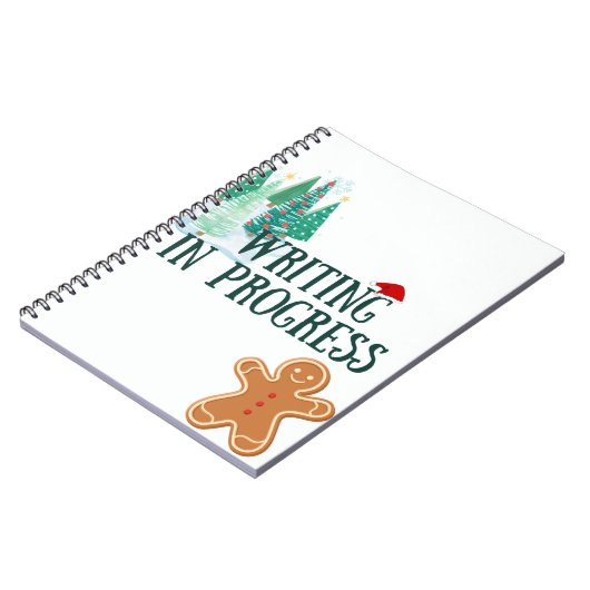 Het thema van Kerstmis Schrijven in Progress Notit Notitieboek (Linkerzijde)