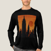 Het thema van New York Tri-Blend Shirt (Voorkant volledig)