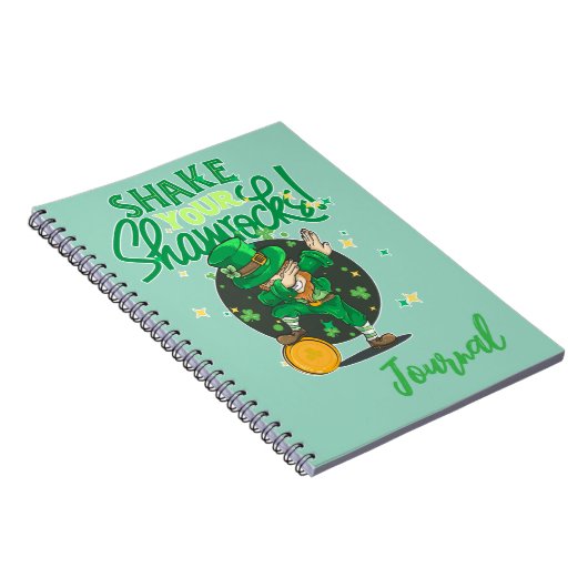 Het thema van St. Patrick's Day Notitieboek (Rechterzijde)