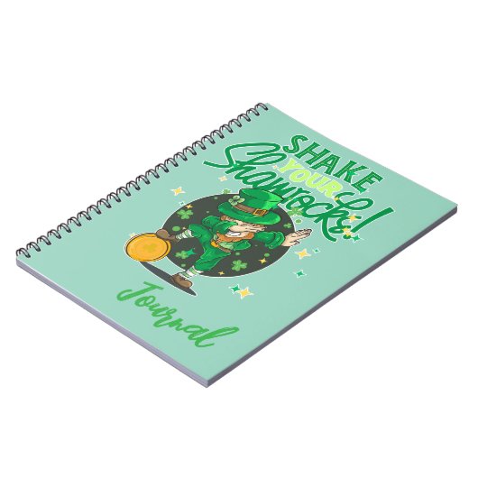 Het thema van St. Patrick's Day Notitieboek (Linkerzijde)