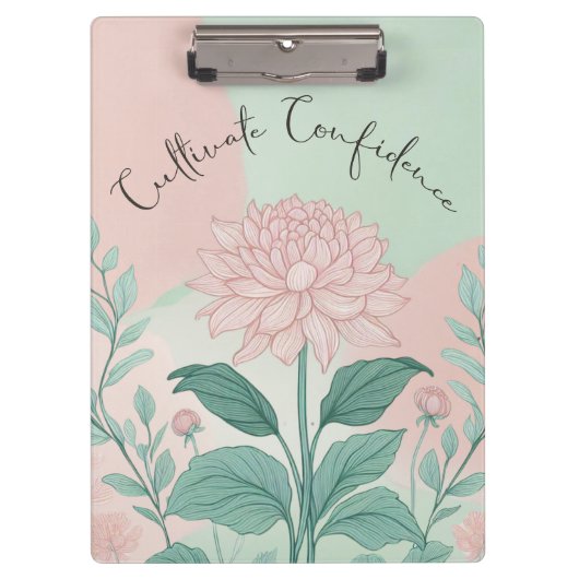 Het thema vertrouwen cultiveren klembord (Voorkant)